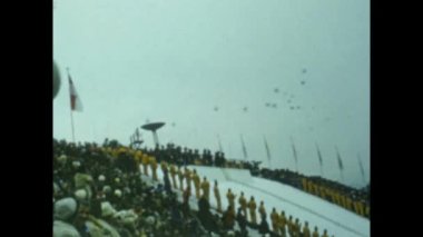 Innsbruck, Avusturya Mart 1976: 70 'lerde olimpiyat meşalesi