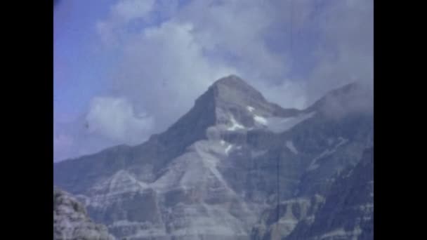 Cortina Italie Mai 1964 Dolomites Pic Rocheux Dans Les Années — Video