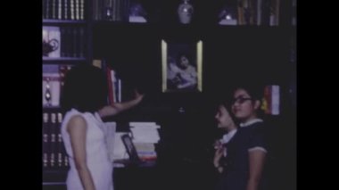 San Marino, İtalya Mayıs 1964: 60 'larda aile anıları sahnesi