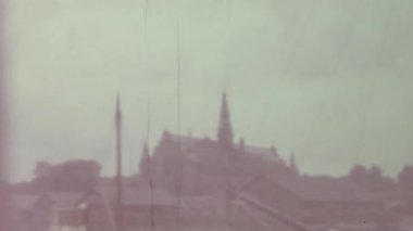 Stockholm, İsveç Mayıs 1961: Stockholm şehir manzarası 60 'larda