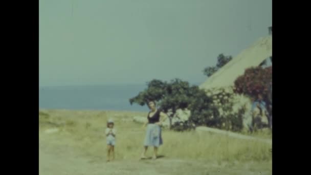 Puglia Italië Mei 1964 Apulische Middellandse Zeekust Jaren — Stockvideo