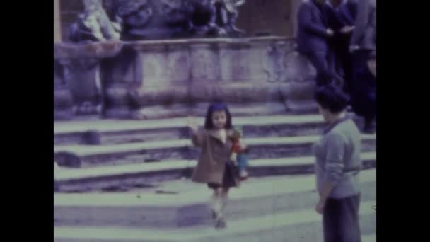 San Marino Olaszország Május 1964 San Marino Kilátás Években — Stock videók