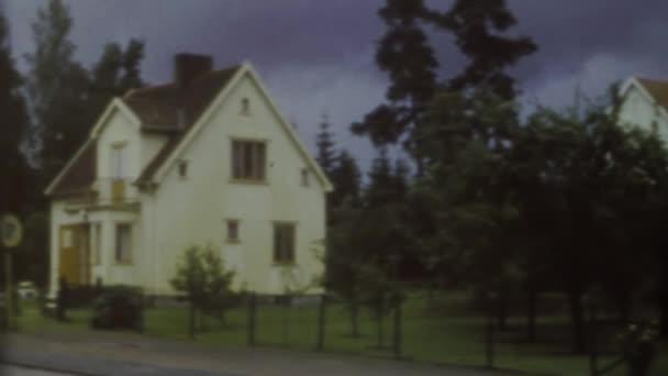 Helsingborg Swedia Mei 1961 Berhenti Selama Perjalanan Dengan Mobil Pada — Stok Video