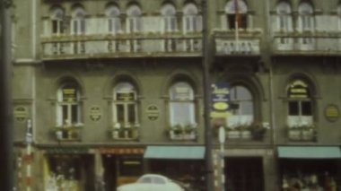 Oslo, Norveç Mayıs 1961: Oslo şehir manzarası 60 'larda