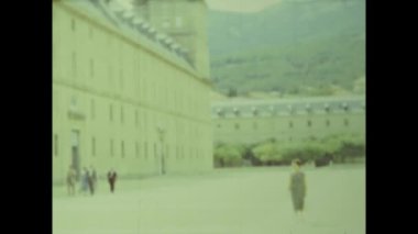 Madrid, İspanya Haziran 1958: 50 'li yıllarda Madrid şehir manzarası