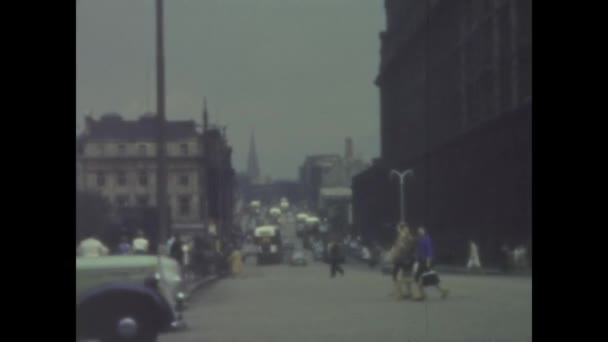 Edinburgh Storbritannien Maj 1959 Edinburgh Stadsutsikt Talet — Stockvideo