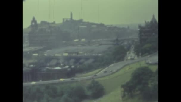 Edinburgh Großbritannien Mai 1959 Stadtansicht Von Edinburgh Den 50Er Jahren — Stockvideo