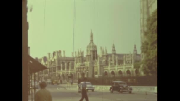Cambridge Verenigd Koninkrijk Mei 1959 Uitzicht Stad Cambridge Jaren — Stockvideo