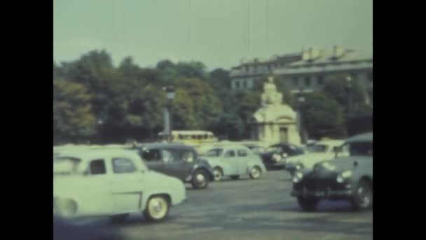 Parigi Francia Giugno 1959 Parigi Vista Sulla Città Negli Anni — Video Stock