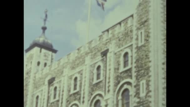 Londen Verenigd Koninkrijk Juni 1959 Tower Bridge Londen Jaren — Stockvideo
