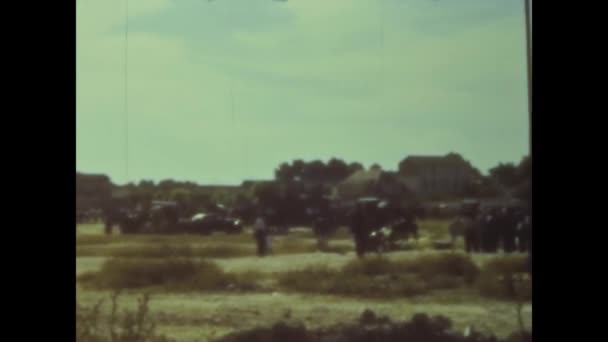 Alcala Spain June 1958 Quadruped Fair Countryside 50S — Stock Video