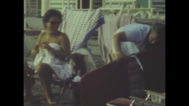 Roma, İtalya Haziran 1959: İnsanlar 50 'lerde tatil yapıyor