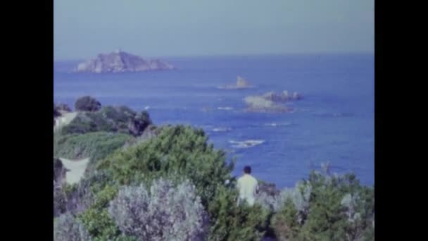 Elba Island Itálie Červen 1964 Elba Island View Letech — Stock video