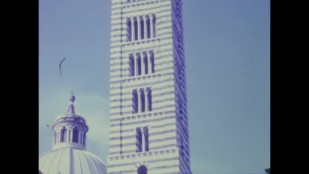 Siena Italia Giugno 1964 Veduta Della Cattedrale Siena Negli Anni — Video Stock