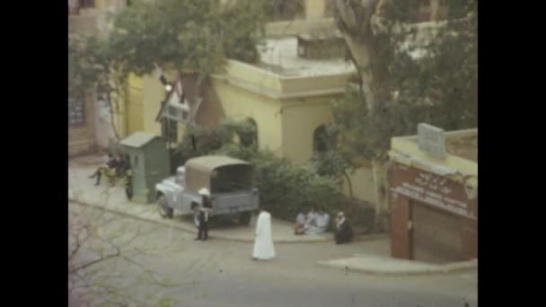 Gizeh Égypte Juin 1956 Vue Sur Ville Égyptienne Dans Les — Video
