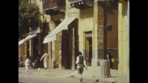 1956年6月 埃及开罗 50年代的开罗城市观点 — 图库视频影像