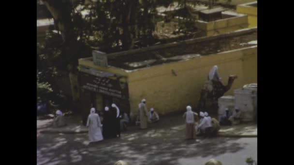 Giza Egipto Junio 1956 Vista Ciudad Egipcia Los Años — Vídeos de Stock