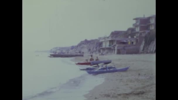 Florenz Italien Juni 1967 Blick Auf Den Toskanischen Strand Den — Stockvideo