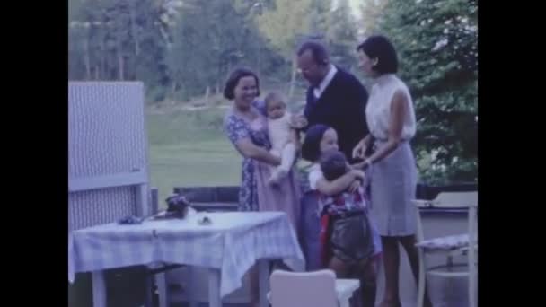 Rome Italië Juni 1964 Familie Herinneringen Scene Jaren — Stockvideo