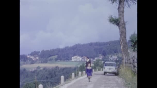 Roma Itália Junho 1964 Viajar Memórias Família Década — Vídeo de Stock