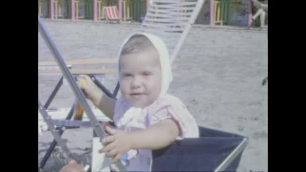 Rom Italien Juni 1964 Kindheitserinnerungen Einen Familienurlaub Den 60Er Jahren — Stockvideo