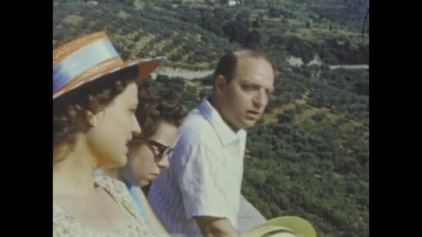 Roma Italia Junio 1959 Los Amigos Viajan Recuerdos Los Años — Vídeo de stock