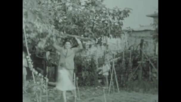 Rom Italien Mai 1960 Erinnerungen Bauern Den 60Er Jahren — Stockvideo