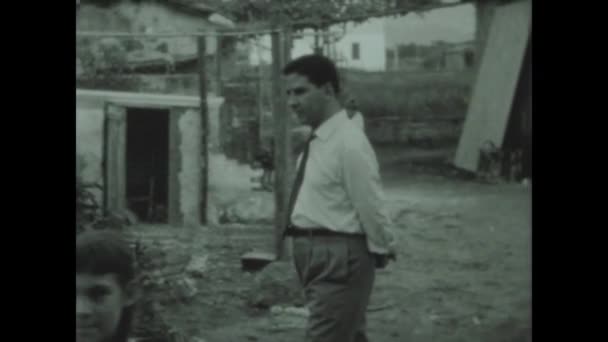 Rom Italien Mai 1960 Erinnerungen Bauern Den 60Er Jahren — Stockvideo