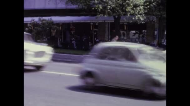 Rom Italien Maj 1964 Trafik Italy Stad Scen Talet — Stockvideo