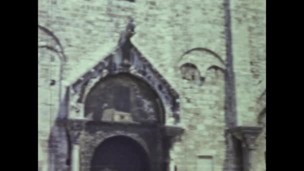 Бари Италия Июнь 1964 Вид Город Бари Годы — стоковое видео