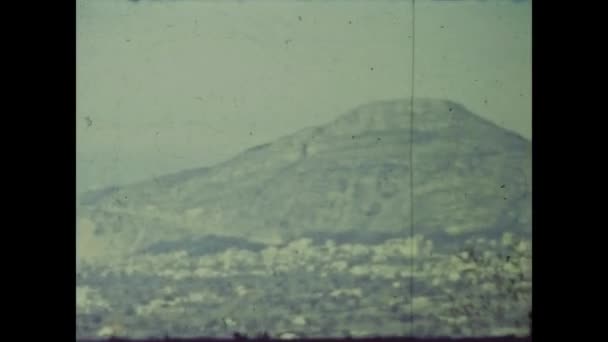 Napoli Italia Giugno 1964 Veduta Aerea Del Golfo Napoli Negli — Video Stock