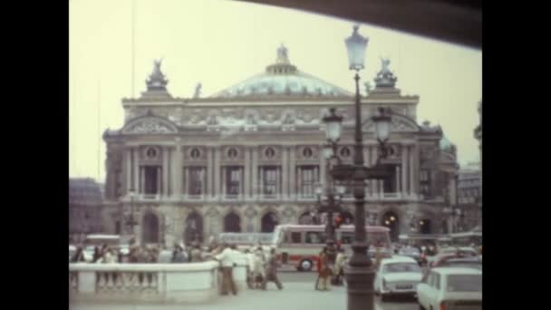 Paris France May 1974 Paris City View 70S — Stockvideo