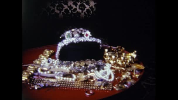 Rome Italy June 1964 Jewels Details Shot — 비디오