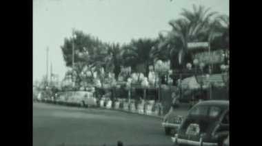 Napoli, İtalya Haziran 1958: Napoli şehir manzarası 50 'li yıllarda