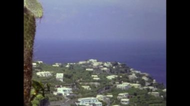 Castellamare, İtalya Ağustos 1976: Castellamare deniz manzarası 70 'lerde
