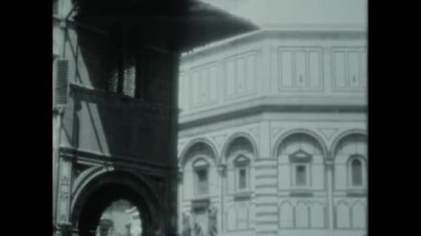 Floransa, İtalya Haziran 1958: Floransa şehir manzarası 50 'li yıllarda