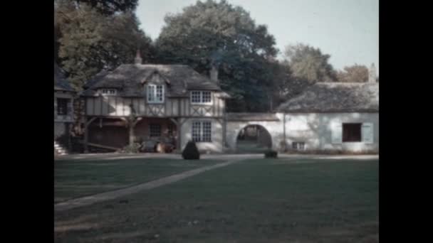 Normandy France May 1964 Normandy Country Cottage 60S Archive Footage — Video Stock