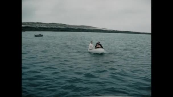 Normandië Frankrijk Mei 1964 Kreeften Boot Jaren — Stockvideo
