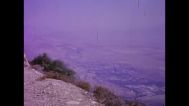 Tel Aviv Israel June 1960 Israeli Hill Landscape 60S — 图库视频影像