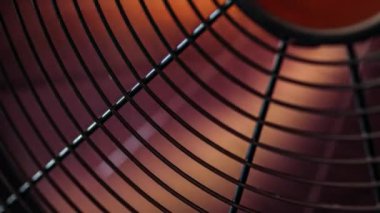 Slow sliding from old cooling fan grill 4K video