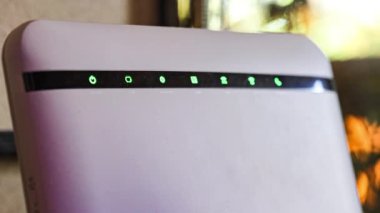 Wi-Fi router icons blinking status detail