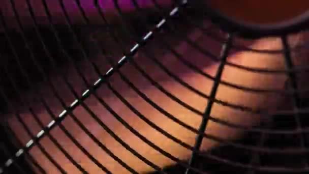 Slow Sliding Old Cooling Fan Grill Video — Αρχείο Βίντεο