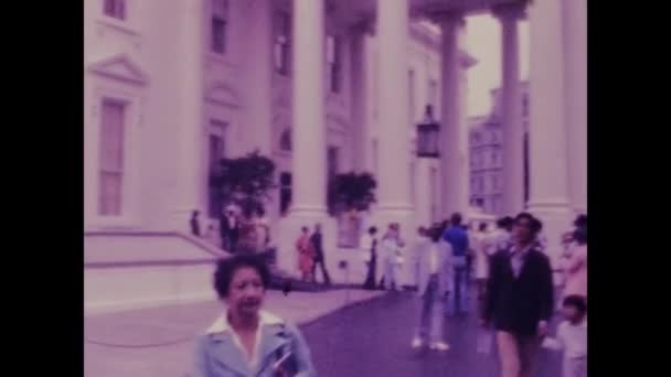 Washington United States May 1978 People Visiting Washington Scene 70S — 图库视频影像