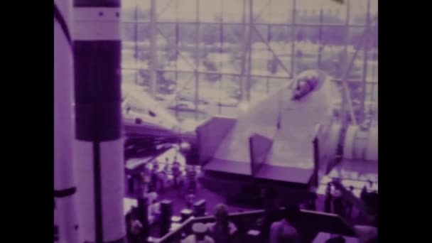 Washington United States May 1978 National Air Space Museum Scenes — Stockvideo