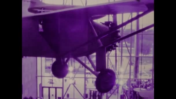 Washington United States May 1978 National Air Space Museum Scenes — Wideo stockowe