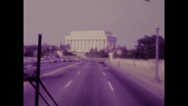 Washington United States May 1978 Washington Bus Trip Scene 70S — Stockvideo