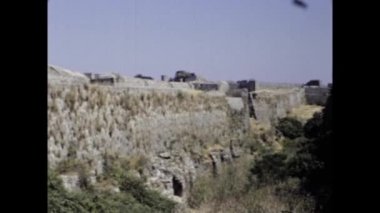 Rhodes, Spain june 1979: Rhodes castle view in 70s