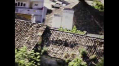 Fatima, Portugal may 1970: Fatima city view in 70s