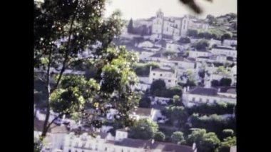 Fatima, Portugal may 1970: Fatima city view in 70s