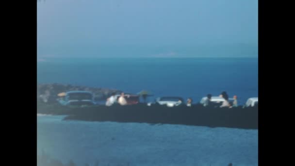 Sardinia Italy June 1965 Sardinia Natural Seascape Scene 60S — Video Stock